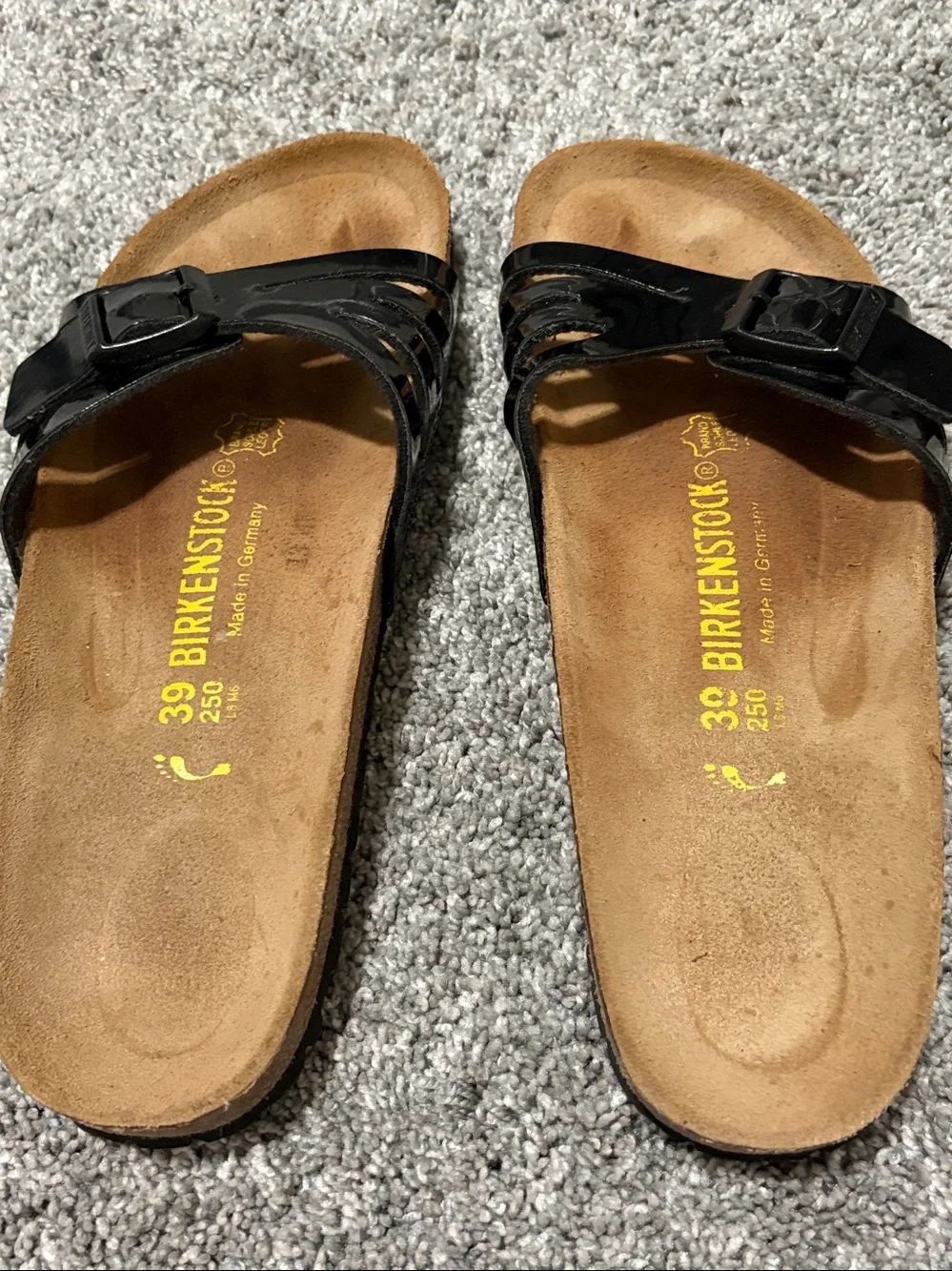 Birkenstock Black Molina Slide Sandals Size 39 US 8-8 1/2